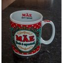 Ver imagem 6 de Jogo 6 Canecas 300ml Frases Mãe - Kit Porcelana - Decoração Caneca Completa Verde e Vermelho