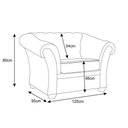 Ver imagem 3 de Kit 2 Poltronas Chesterfield com Pés Madeira Couro Preto
