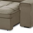 Ver mais imagens de Sofá Retrátil Reclinável para Sala 3 Lugares 230cm Asaph F04 Veludo Amêndoa - Lyam Decor