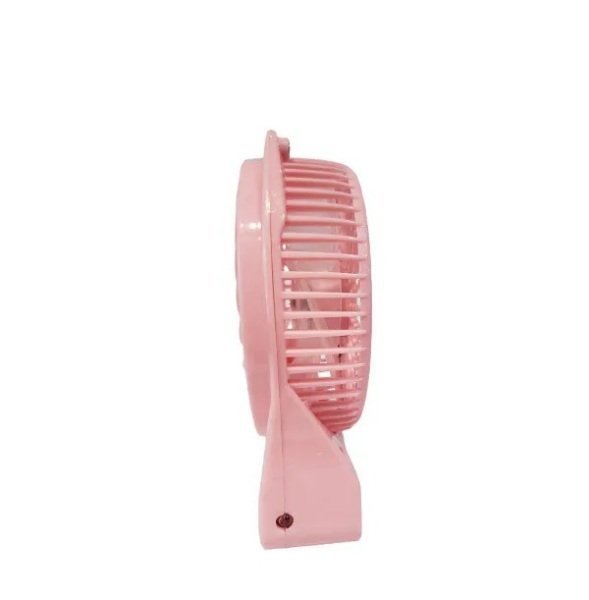 Mini ventilador portátil Rosa secar base maquiagem - 2