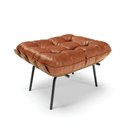 Ver imagem 4 de Poltrona Costela com Puff Corano Nozes Base Metal