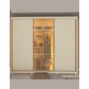 Ver imagem 5 de Guarda Roupa 3 Portas 1 Reflecta Correr com Pés e Led Matt Cor:off White