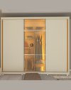 Ver imagem 5 de Guarda Roupa 3 Portas 1 Reflecta Correr com Pés e Led Matt Cor:off White