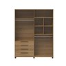 Guarda-roupa Casal 4 Portas 4 Gavetas 100% Mdf Allen 181 Cm - Freijó C/ Preto Fosco - 5