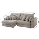 Ver imagem 5 de Sofá Ágata Veludo Dois Módulos de 80 Cm B25 Meu Sofá Online