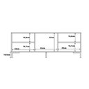 Ver imagem 5 de Rack para Tv até 55" Bancada 135cm Refresh com 3 Portas de Vidro e 2 Prateleiras Cor:preto