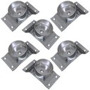 Ver imagem 1 de Kit 6 Chapinhas Chapa Inclinada 10º com Tubo Fixação Pés Palito Rosca 5/16 Zincada Gran Belo Produto