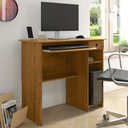 Ver imagem 2 de Mesa Computador Gamer Suporte Teclado CPU Escrivaninha Gaveta Nicho Quarto Escritório Viena Freijó