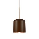 Ver imagem 1 de Pendente Quebec Marrom Interior Cobre 1E27 15,5cm 16005T