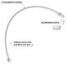 Engate Mangueira Flexível para Descarga 60cm X 1/2" Branco | Astra | Kit 02 Un - 4
