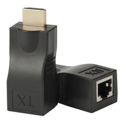 Extensor HDMI 30 Metros Via Cabo De Rede RJ45 CAT-5E Lotus - 1 Extensor HDMI 30 Metros Via Cabo De Rede RJ45 CAT-5E Lotus - 1