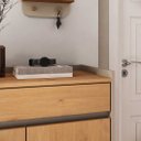 Ver imagem 6 de Sapateira Multiuso Vertical 2 Portas Calçados até 45 Cashmere Fendi 74 cm Tilo Idimex