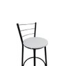 Kit 4 Banquetas Alta Preta Cozinha Gourmet Americana Balcão:branco - 3
