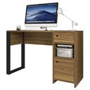 Ver imagem 1 de Escrivaninha Mesa Computador Escritório Meta Marrom Caemmun