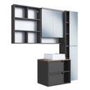 Ver imagem 2 de Conjunto para Banheiro 5 Peças com Iluminação em Led e Cuba 156cm Cb.bn8005