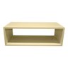 Kit 2 Unidades Mesa De Cabeceira Suspenso Criado Mudo Mdf Nicho Quarto 20x60x31cm - Bege - 4