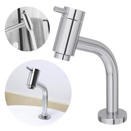 Torneira para Lavatório Cromada com Design Clean e Acabamento Brilhante para Banheiros - 6
