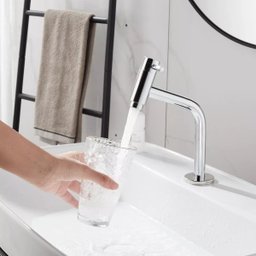 Torneira para Lavatório Cromada com Design Clean e Acabamento Brilhante para Banheiros - 2