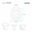 Ver imagem 4 de Assento Sanitário Parati Branco para Vaso Logasa