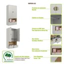 Ver imagem 5 de Cama com Guarda Roupa e Cômoda Montessoriana com LED 2 Portas 3 Gavetas MDP