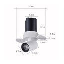 Ver imagem 5 de Spot de Embutir Nordecor Aiva Retrátil No-frame Redondo Led Alto Irc 97 12w Bivolt