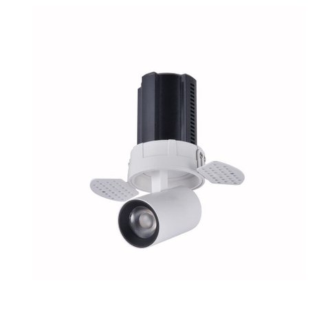 Spot de Embutir Nordecor Aiva Retrátil No-frame Redondo Led Alto Irc 97 12w Bivolt