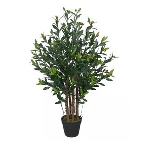 Planta Árvore Artificial Oliveira Verde 95cm