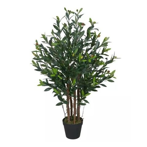 Planta Árvore Artificial Oliveira Verde 95cm
