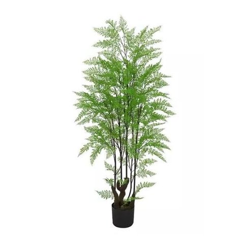 Planta Árvore Artificial Samambaia Com Print Verde 1,5m