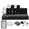 Kit 16 Câmeras Intelbras 1220b Full Hd Dvr Intelbras Mhdx 1232 Hd 3tb - 1