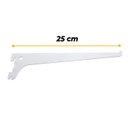 Ver imagem 4 de Suporte Prateleira para Perfil Cremalheira Simples 25cm Branco 10 Peças
