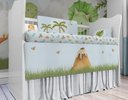 Ver imagem 5 de Kit Berço Enxoval de Bebê Dinossauros Verde
