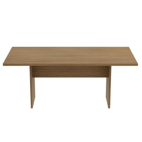 Mesa de Reunião para Escritório Retangular 180x90cm ME4203 Amêndoa Tecnomobili