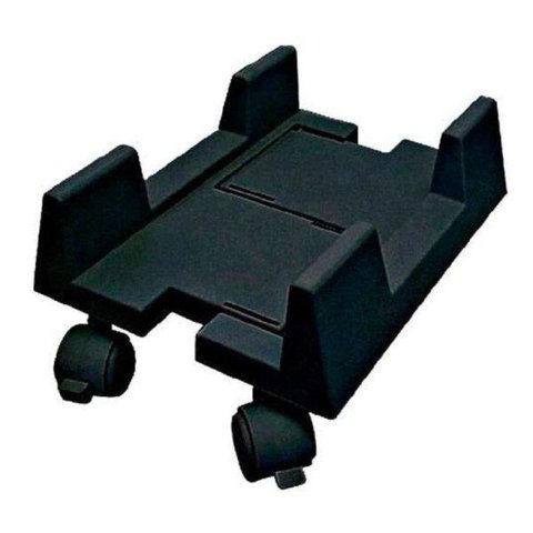Suporte para Computador Cpu com Rodinhas e Regulagem de Largura Preto - Carrinho para Gabinete
