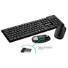 Teclado e Mouse Wireless Multilaser TC251, 2.4GHz, Teclas Flutuantes, USB, ABNT2, 1200DPI, Preto - 3