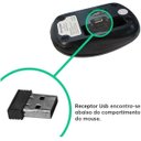 Ver imagem 4 de Teclado e Mouse Wireless Multilaser TC251, 2.4GHz, Teclas Flutuantes, USB, ABNT2, 1200DPI, Preto