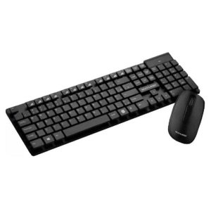 Teclado e Mouse Wireless Multilaser TC251, 2.4GHz, Teclas Flutuantes, USB, ABNT2, 1200DPI, Preto