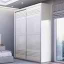 Ver imagem 2 de Roupeiro Menfis 2 Portas Cor Off White 180cm - 66683