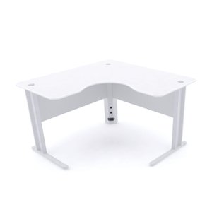 MESA EM L P/ ESCRITÓRIO 120X120 PANDIN MAXXI - BRANCO ETP1212