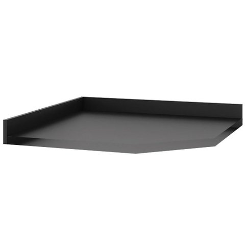 Tampo Obliquo para Balcão de Cozinha 75 Cm Cd406 Preto Dtall