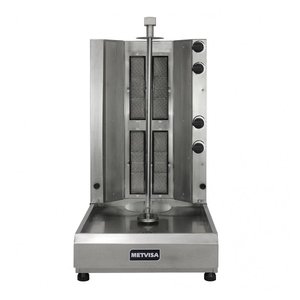 Churrasqueira Assador para Churrasco Grego Elétrico Rotativo 4 Queimadores Gás Acge4 220v -