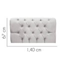 Ver imagem 2 de Painel Cabeceira Estofada Paris 140cm Cama Box Casal Suede Cinza Claro- Mabe Magazine
