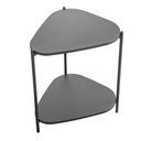 Ver imagem 2 de Mesa Lateral de Apoio Orgânica Artesano 45 Cm (largura) em Mdp Nero (preto) e Pés em Aço Preto