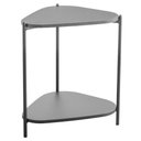 Ver imagem 1 de Mesa Lateral de Apoio Orgânica Artesano 45 Cm (largura) em Mdp Nero (preto) e Pés em Aço Preto