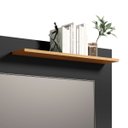 Ver imagem 6 de Painel Osiris Compacto com 3 Prateleiras Moderno Tvs até 32":preto