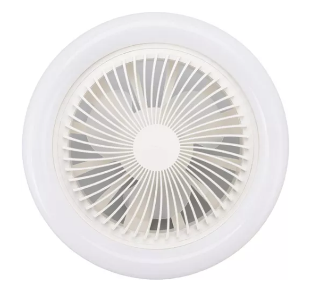 Luminária Lâmpada E27 Ventilador Teto 36w Led Rgb Cor Branco - 3