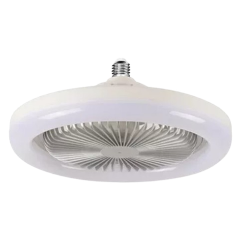 Luminária Lâmpada E27 Ventilador Teto 36w Led Rgb Cor Branco