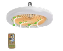 Ver imagem 2 de Luminária Lâmpada E27 Ventilador Teto 36w Led Rgb Cor Branco