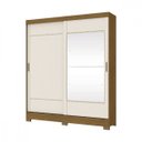 Ver imagem 1 de Guarda-Roupa Solteiro 2 Portas Deslizantes com Espelho Briz