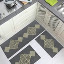 Ver imagem 1 de Jogo Tapete Cozinha Chumbo Algodão Antiderrapante 3 Peças Maze